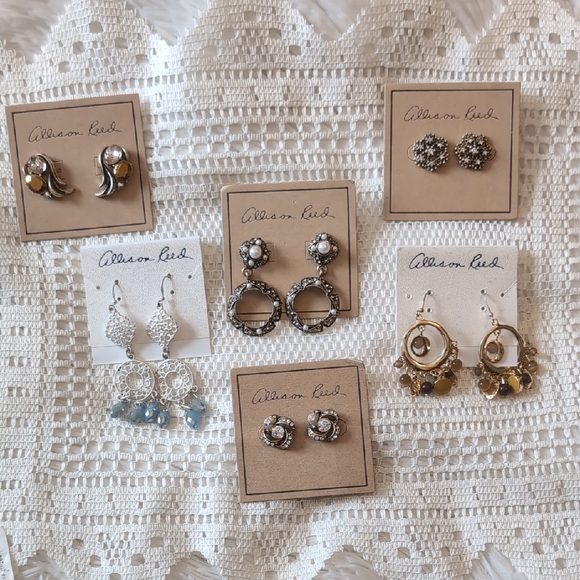 Allison Reed Earrings Lot Of 6 - ALL NEW! - Picture 1 of 12